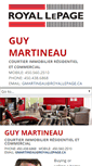 Mobile Screenshot of guymartineau.com