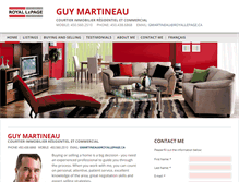 Tablet Screenshot of guymartineau.com